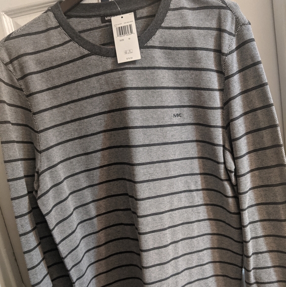 NWT Michael Kors Size Medium Mens Long Sleeve Knit - Picture 1 of 4